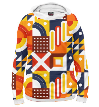 Худи для девочки Pattern - blue and orange