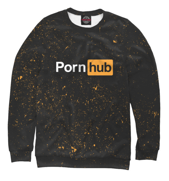 Женский свитшот с изображением Pornhub цвета Белый