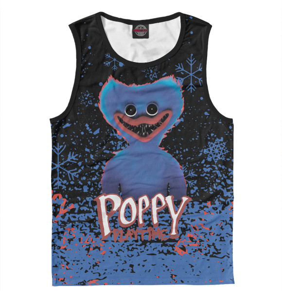 Мужская майка с изображением Poppy Playtime цвета Белый