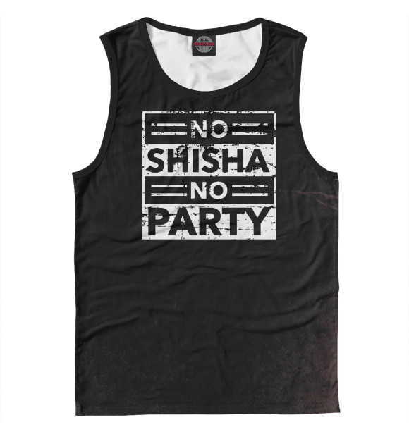 Майка для мальчика с изображением No Shiha No Party цвета Белый