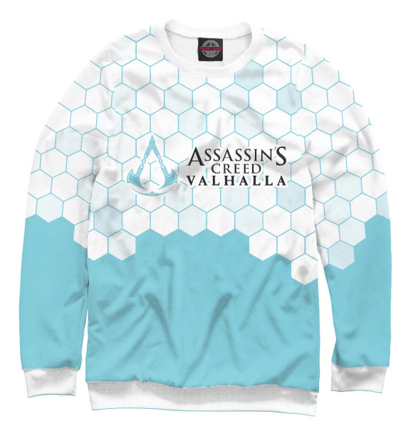 Свитшот для мальчиков с изображением Assassin’s Creed Valhalla цвета Белый