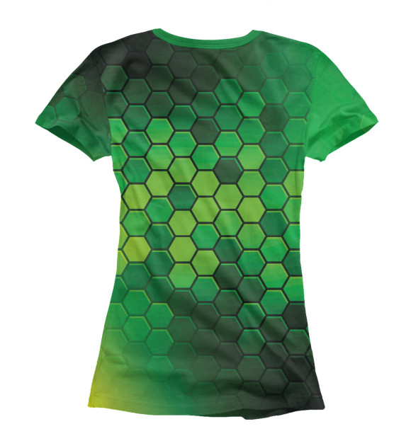 Футболка для девочек с изображением Brawl Stars Leon / Леон цвета Белый