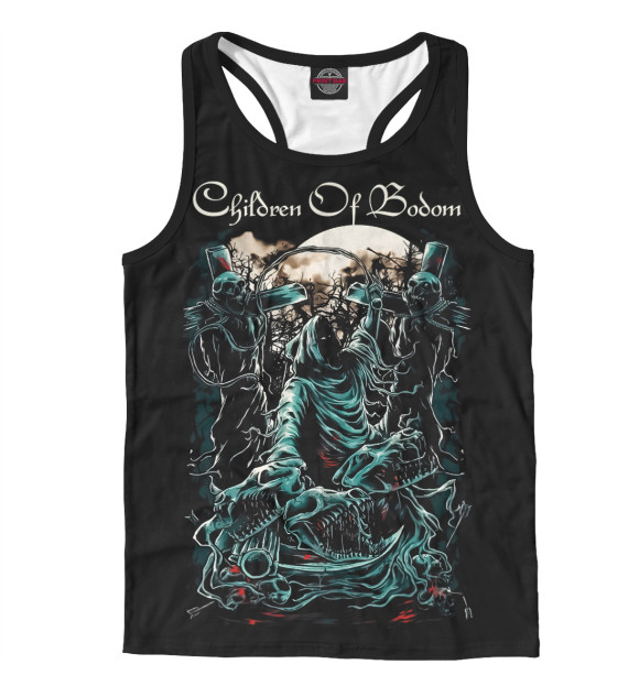 Мужская майка-борцовка с изображением Children of Bodom цвета Белый