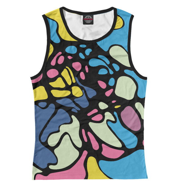 Женская майка с изображением Зависимости цвета Белый