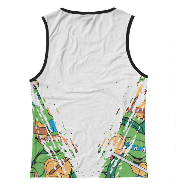 Майка для девочки с притом Черепашки-ниндзя цвета Белый Майка для девочки с изображением Черепашки-ниндзя цвета Белый