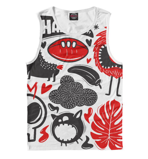 Майка для мальчика с изображением Ужастики цвета Белый