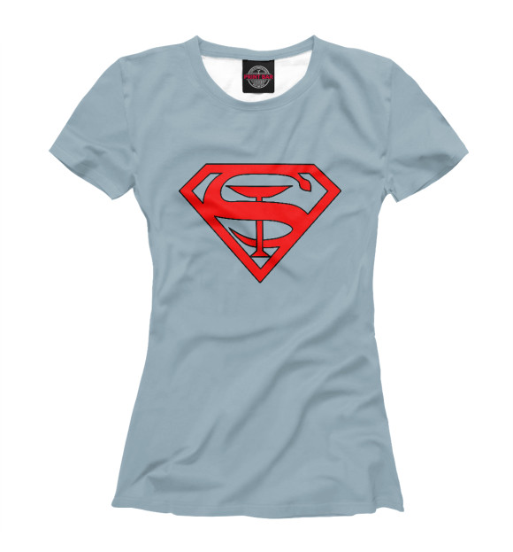 Женская футболка с изображением Super Scrubs цвета Белый