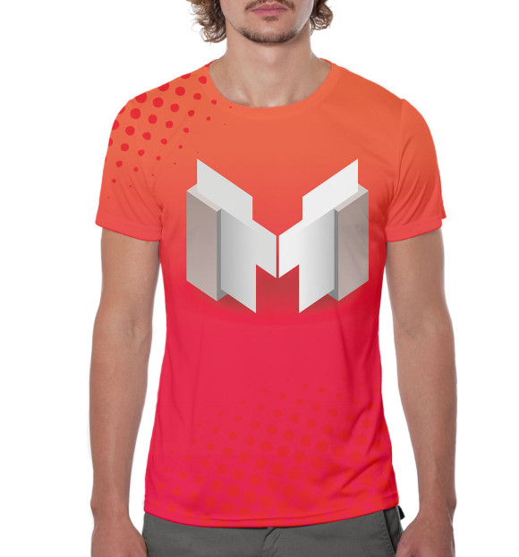 Мужская футболка с изображением Marmok цвета Белый