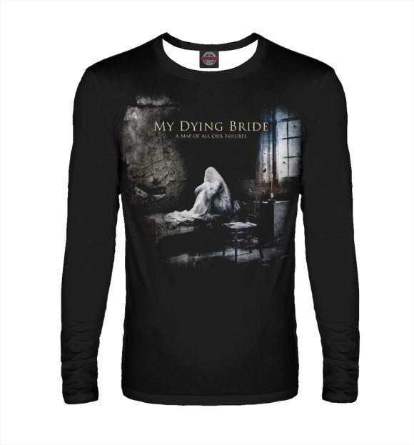 Мужской лонгслив с изображением Mydyingbride цвета Белый