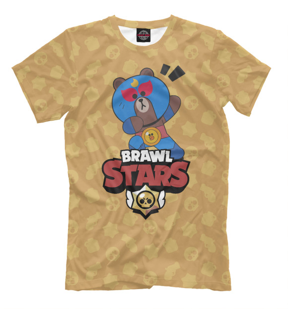 Мужская футболка с изображением Brawl Stars цвета Белый