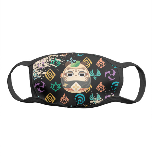 Маска тканевая с изображением Genshin Impact цвета Белый
