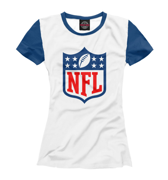 Женская футболка с изображением NFL цвета Белый
