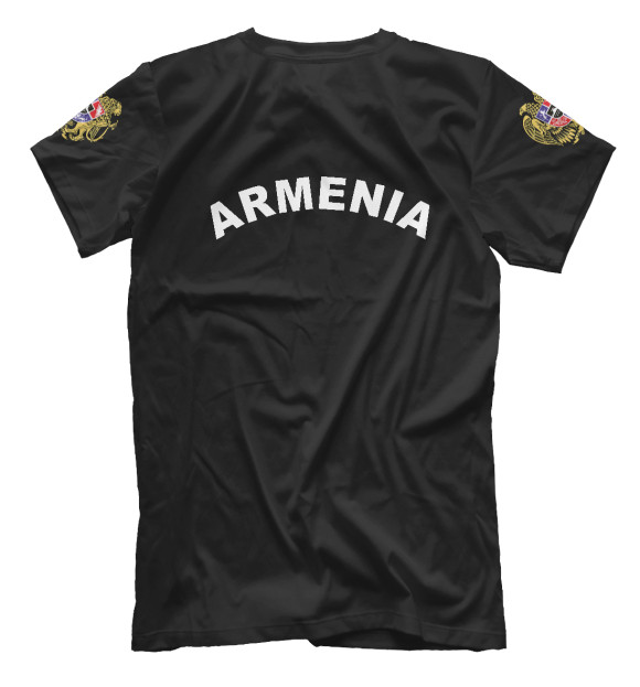 Мужская футболка с изображением Армения цвета Белый