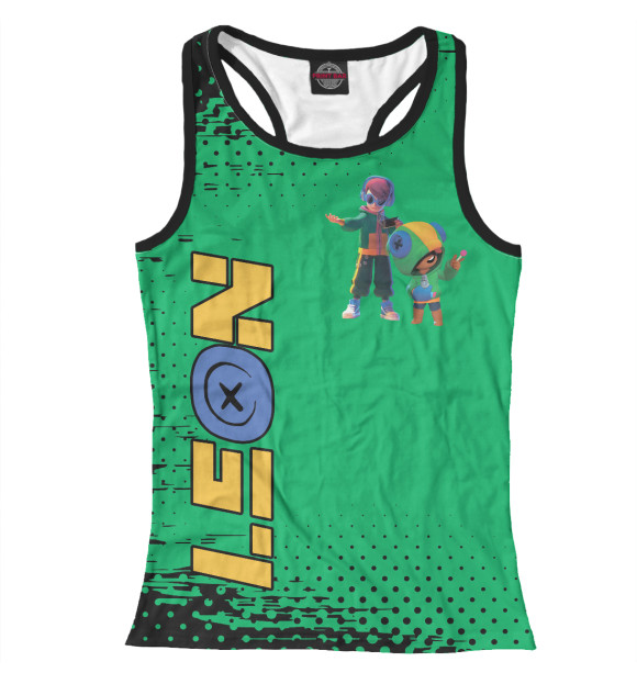 Женская майка-борцовка с изображением Brawl Stars цвета Белый