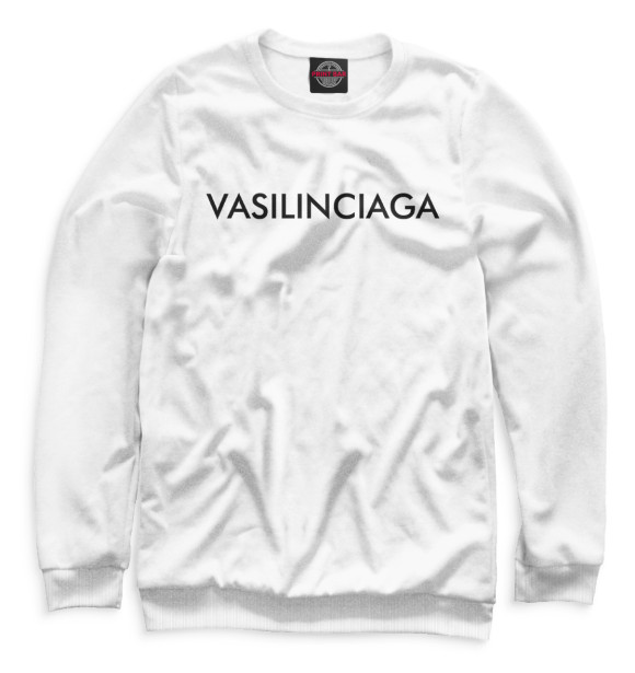 Свитшот для девочек с изображением Vasilinciaga цвета Белый