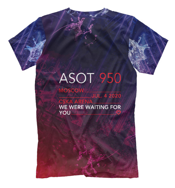 Футболка для мальчиков с изображением ASOT 950 цвета Белый