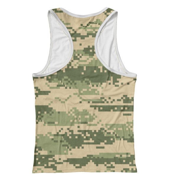 Женская майка-борцовка с изображением Внутренние войска цвета Белый