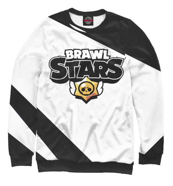 Свитшот для девочек с изображением Brawl Stars цвета Белый