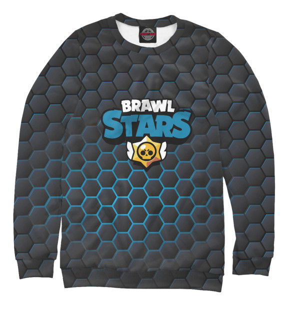Свитшот для девочек с изображением Brawl Stars цвета Белый