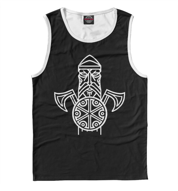 Майка для мальчика с изображением Перун Бог Воинов цвета Белый