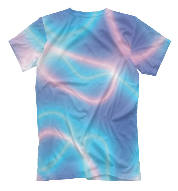 Мужская футболка с изображением Likee gradient цвета Белый