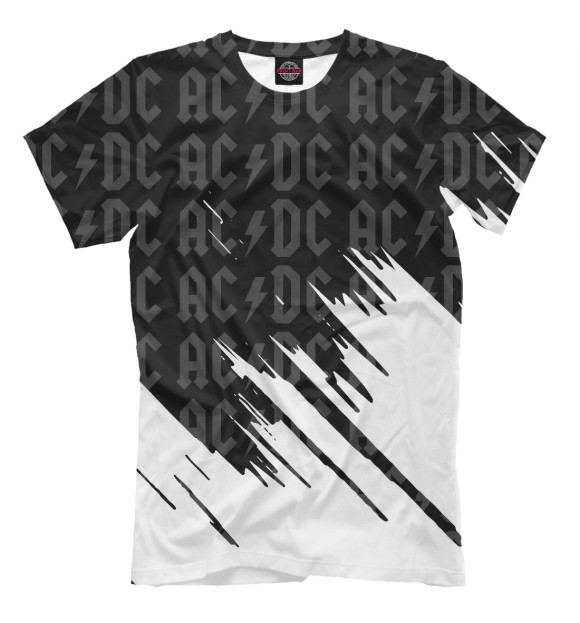Мужская футболка с изображением AC/DC цвета Белый