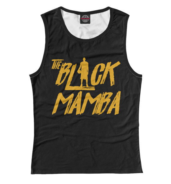 Майка для девочки с изображением The Black Mamba цвета Белый
