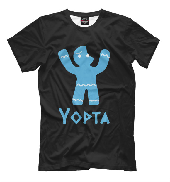 Мужская футболка с изображением Yopta цвета Белый