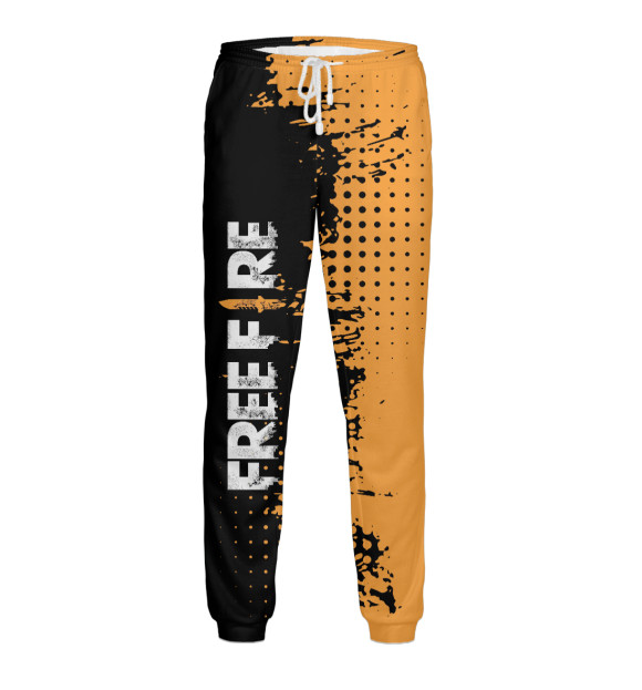 Мужские спортивные штаны с изображением Garena Free Fire цвета Белый