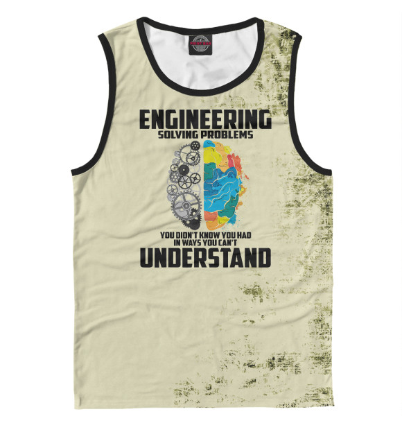 Майка для мальчика с изображением Cool Engineering Definition цвета Белый
