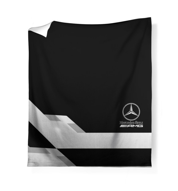 Плед с изображением Mersedes-Benz AMG цвета Белый
