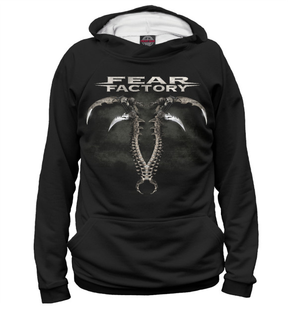 Женское худи с изображением Fearfactory цвета Белый