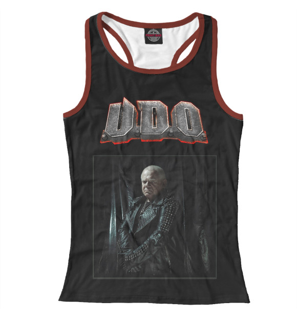 Женская майка-борцовка с изображением Udo Dirkschneider цвета Белый