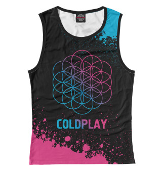 Майка для девочки Coldplay Neon Gradient (colors)