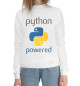 Женский хлопковый свитшот Python Powered