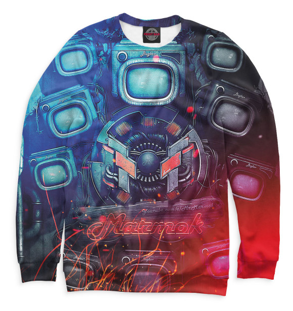 Свитшот для мальчиков с изображением Marmok цвета Белый