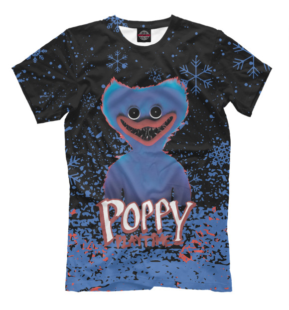 Футболка для мальчиков с изображением Poppy Playtime цвета Белый