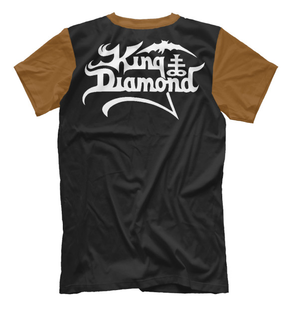 Мужская футболка с изображением King diamond цвета Белый