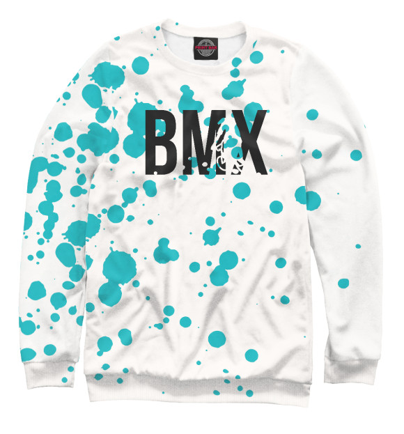 Свитшот для мальчиков с изображением BMX цвета Белый