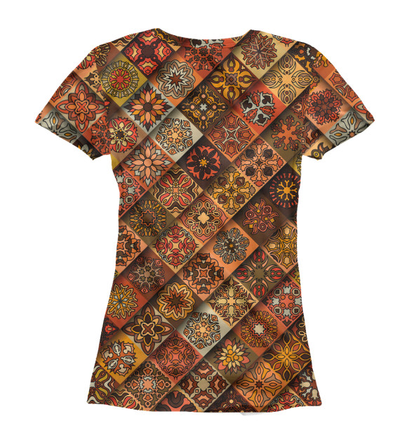 Футболка для девочек с изображением Славянская символика цвета Белый