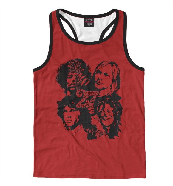 Мужская майка-борцовка с изображением 27 Club цвета Белый