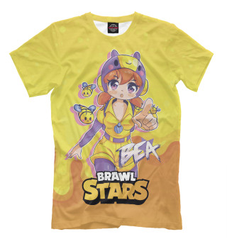 Мужская футболка Bea Brawl stars Беа anime
