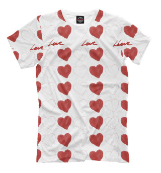 Мужская футболка Hearts