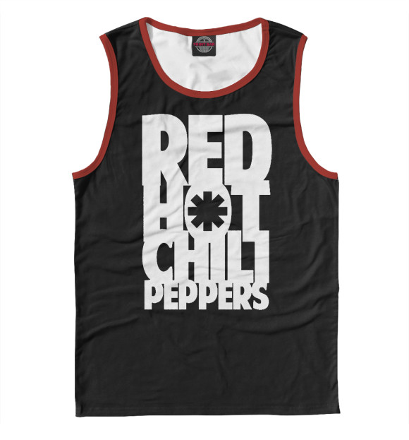 Мужская майка с изображением Red Hot Chili Peppers цвета Белый