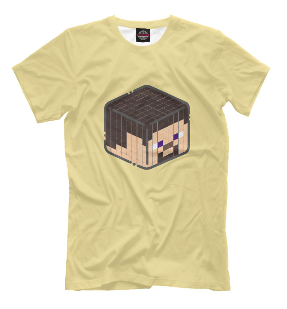 Мужская футболка с изображением Minecraft цвета Белый