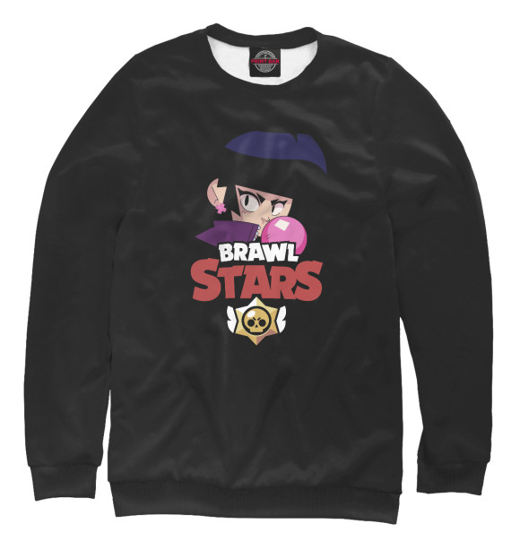 Свитшот для девочек с изображением Brawl Stars Bibi цвета Белый