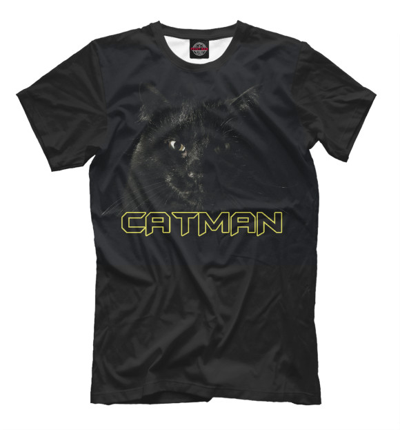 Футболка для мальчиков с изображением Catman - Кэтмен цвета Белый
