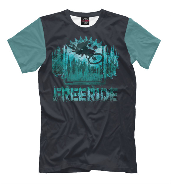 Футболка для мальчиков с изображением Freeride цвета Белый