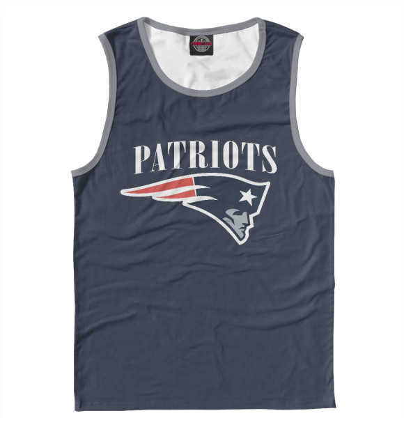 Майка для мальчика с изображением New England Patriots цвета Белый