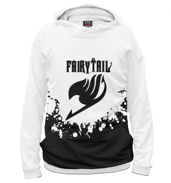 Мужское худи с изображением Fairy Tail цвета Белый